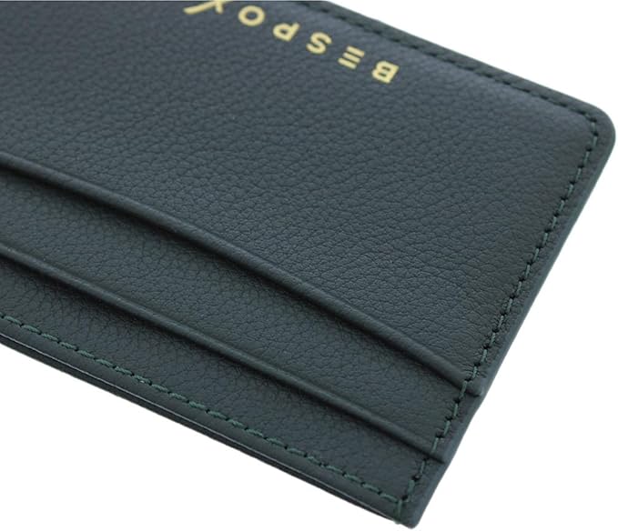 Slim Minimalist Front Pocket RFID Blocking Leather Wallets for Men and Women - Forest Green
