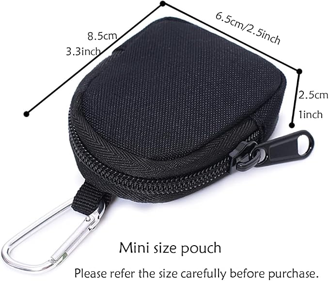2 Pack Tactical Coin Purse - Military Pocket Keychain Pouch as Mini Tool Organizer Coin Car Key Waist Case Earphone Pack Backpack Accessory Pouch (Khaki-2pcs)