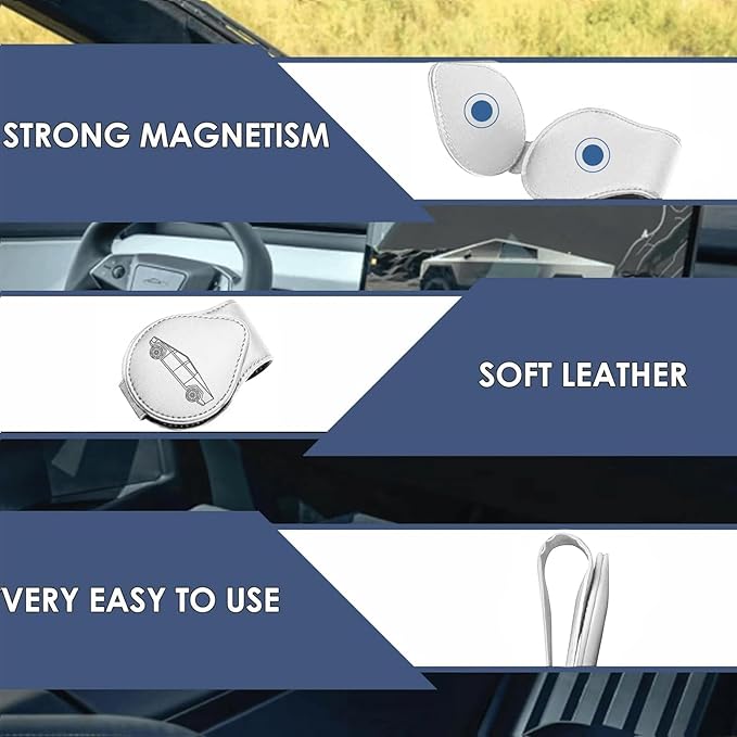 Cybertruck Sunglass Holder Clip Compatible with Tesla 2024 2025 Interior Accessories Organizer Eyeglass Hanger Decor