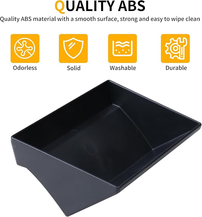 Center Console Organizer Air Vent Storage Box Compatible with 2024 2025 2026 Toyota Tacoma 4th Gen Interior Accessories Driver Air Outlet Insert Tray, Sunglass Holder Coin Key Card Case, Black