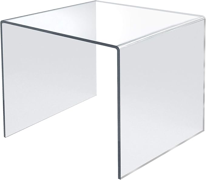 Azar Displays 515310 11.5" Square Acrylic Riser (4 Pack)