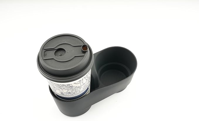 SXCY 2PCS for 2025 2026 Mini Cooper Cup Holder Insert + Wireless Charging Mat [F65 F66 Gas Version Only] for 2025 2026 Mini Cooper Accessories TPE Cup Holder Limiter Console Drink Holder