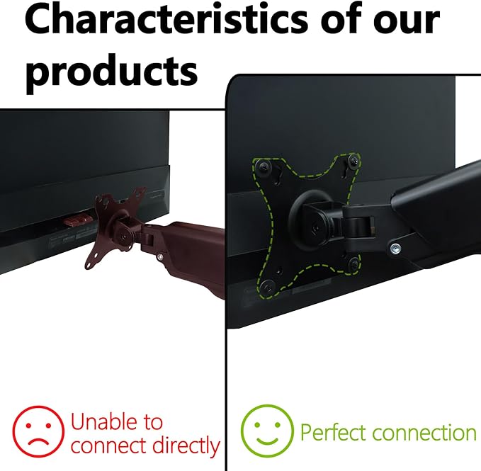 Mi Vesa Adapter Compatible with Xiaomi Mi 27" Monitor(Fits Mi Desktop 27, Display 27 2K, RMMNT27NF, BHR4975EU) ??75x75 to 100x100 VESA Mount Adapter Bracket