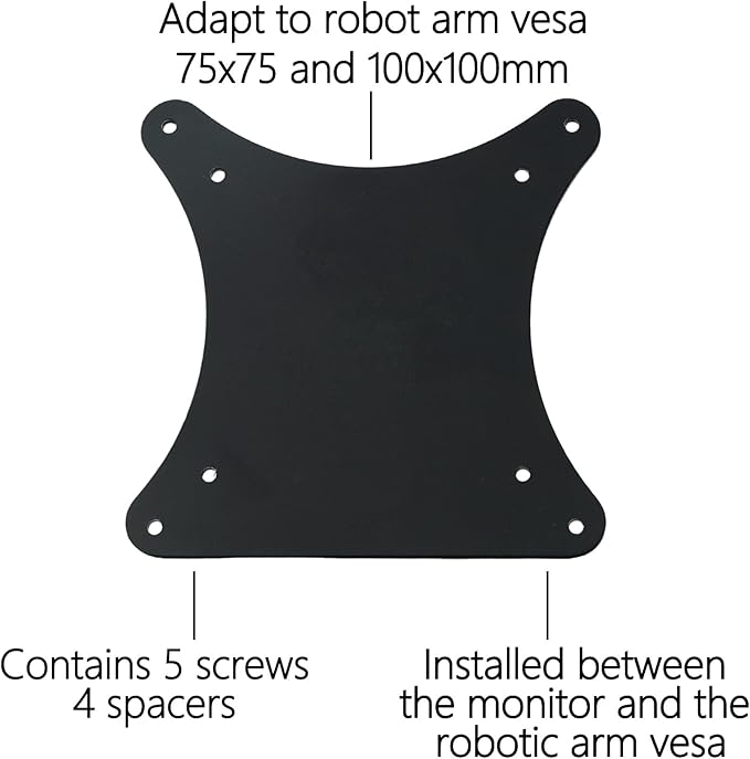OMEN 25 VESA Mount Adapter Compatible with HP 25" Gaming Monitor（Compatible with OMEN 25, Z7Y57AA, Z7Y57A9）â€?75x75 to 100x100 wall Mount Bracket
