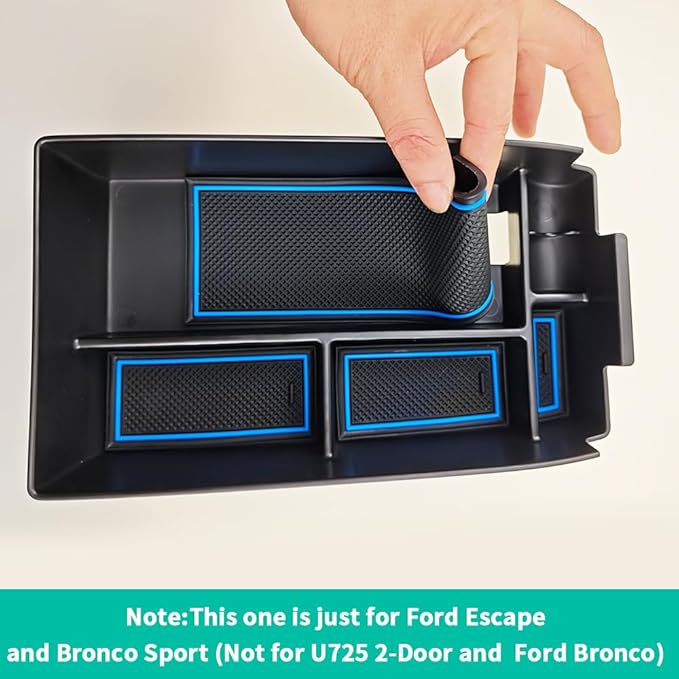 Center Console Storage Tray For Ford Escape 2020-2026/ For Bronco Sport 2021-2026 Interior Accessories Armrest Storage Box Secondary Insert Organizer Tray Accessories
