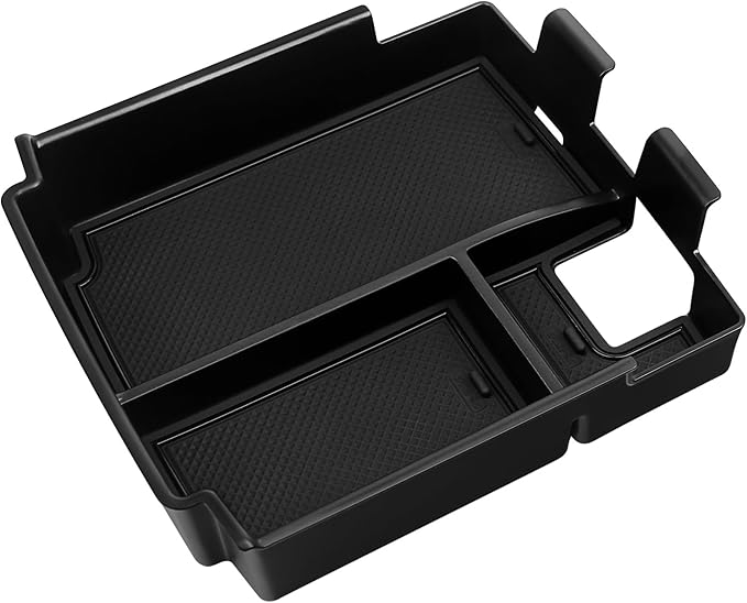 Center Console Organizer Tray for 2025 Ford Bronco 4 Door Full Size with Non-Slip Mat Center Console Organizer Compatible with Ford Bronco Accessories (Not for 2-Door and Bronco Sport)
