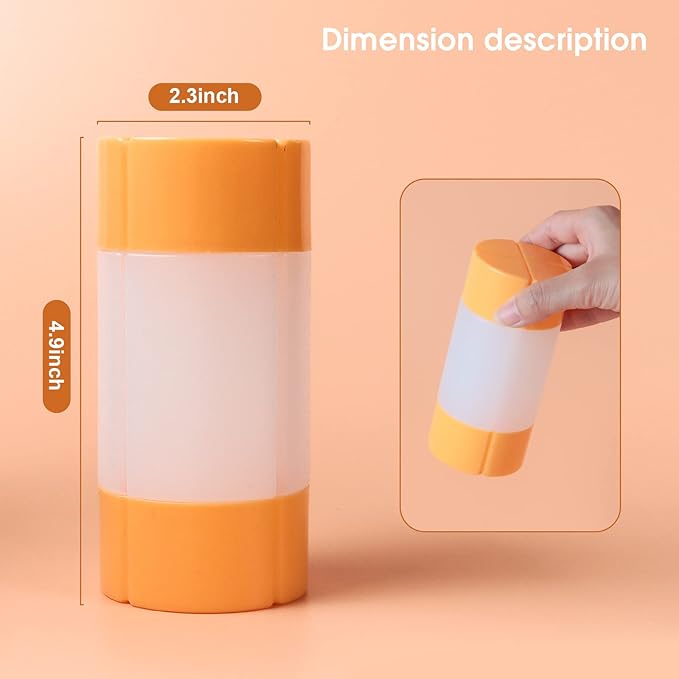 Olatay Travel Bottle, TSA approved 4-in-1 Leak-Proof Bottle, 4 * 60ml/2oz, with 2 Pre-printed Labels for Travel Gym Camping, Carry-On Travel Size Toiletries Shampoo Lotion Bottle for Women Men（Orange）
