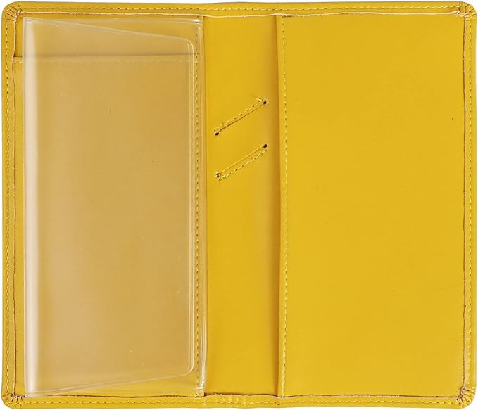 Sanlykate Leather Checkbook Cover for Men and Women, Check Book Case Card Holder with Free Divider, Standard Register Duplicate Checks with pen inserts