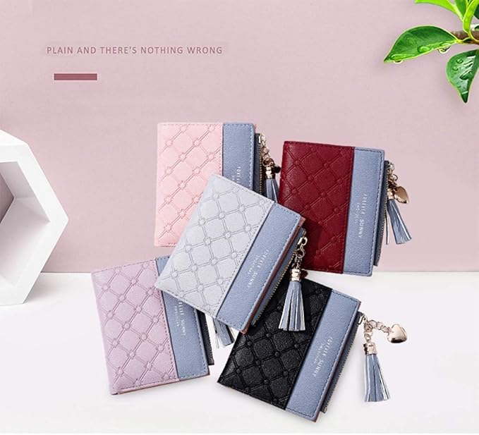 Valentoria Womens Wallet Cute Elegant Long Slim Card Holder Case Minimalist Coin Purse Thin Tassels Zip Clutch Wallets for Girls Ladies | Cute, Elegant, Long, Slim, Case, Minimalist