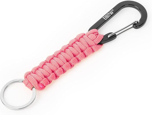 EOTW Carabiner Keychain,Paracord Keychain Small Aluminum Clip D Ring for Camping, Hiking, Fishing, Or As A Key Organizer