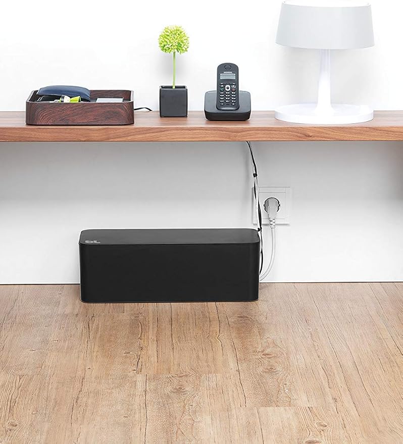 Bluelounge CableBox Cable and Cord Management System - (Black) - Pack of 2