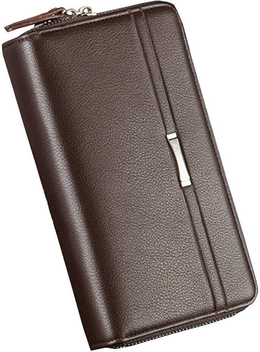 Hebetag Leather Clutch Purse Wallet for Men Organizer Holder Wrist Bag | Organizer, Holder