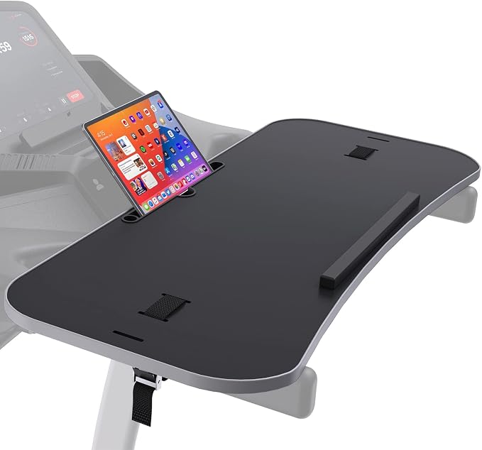 Miden Treadmill Desk Attachment, Universal Laptop Desk for Walking Treadmill, Ergonomic Workstation for Home Office Walking Pad, Notebook/Tablet Stand for Handlebars up to 36", Walk While You Type!