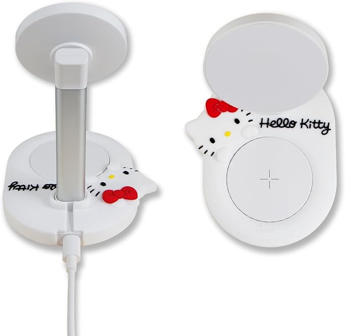 Sonix x Sanrio MagSafe Compatible 2-in-1 Charger Stand, Magnetic Wireless Charging Station for iPhone 17/16/15/14/13/12, AirPods Pro w/USB-C Cable | Hello Kitty