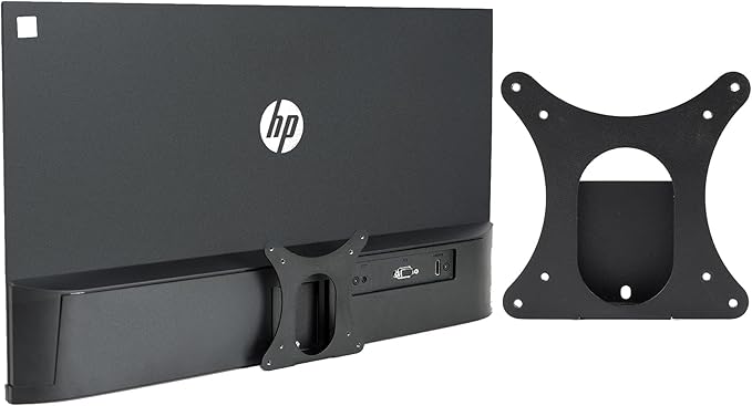 VESA Mount Adapter Bracket for HP M24h M27h Series 5 524sh 527sh Monitors - Fits 75x75mm & 100x100mm VESA, Wall Mount Monitor Arm Desk Stand, Black