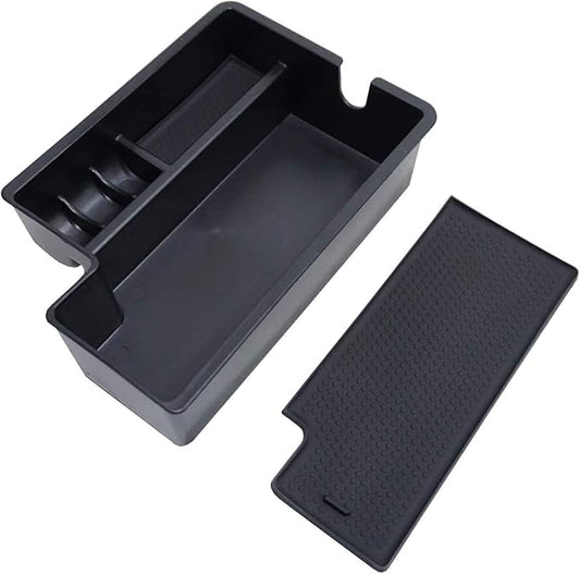 Vesul Center Console Armrest Storage Box Compatible with Mitsubishi Outlander Sport 2012 2013 2014 2015 2016 2017 2018 2019 2020 2021 ABS Tray Insert Organizer Glove Pallet