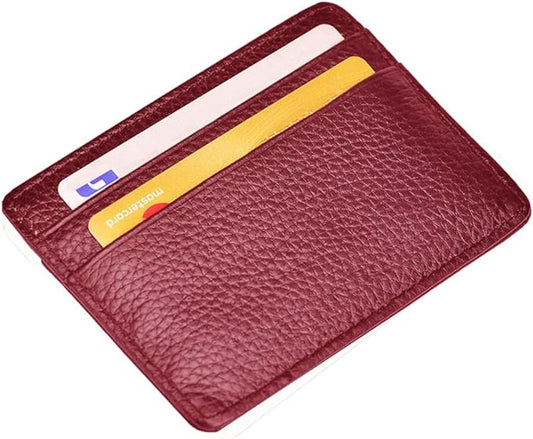 EASTNIGHTS Credit Card Holder Slim Wallet Leather Minimalist Wallet with ID Window
