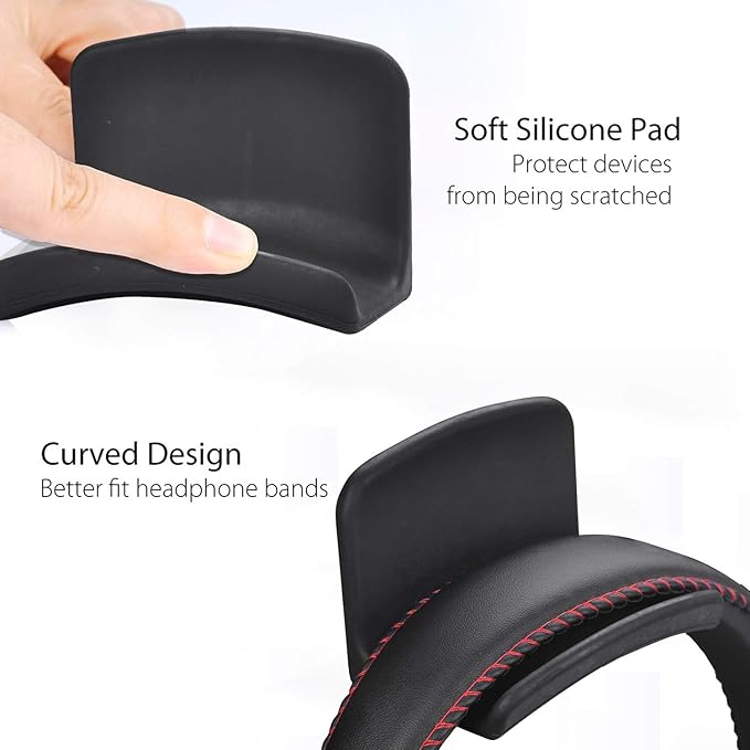 Avantree Neetto HS907 - Headphone Hanger Holder Wall Mount, Headset Hook Under Desk, Universal (Pack of 2)