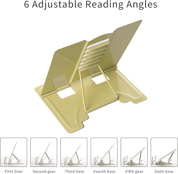 Metal Book Stand Adjustable Book Holder for Reading