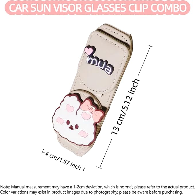 Car Sunglasses Holder Eyeglass Clip with Sun Visor Storage for Cards Magnetic Eyewear Clamp Car Decor