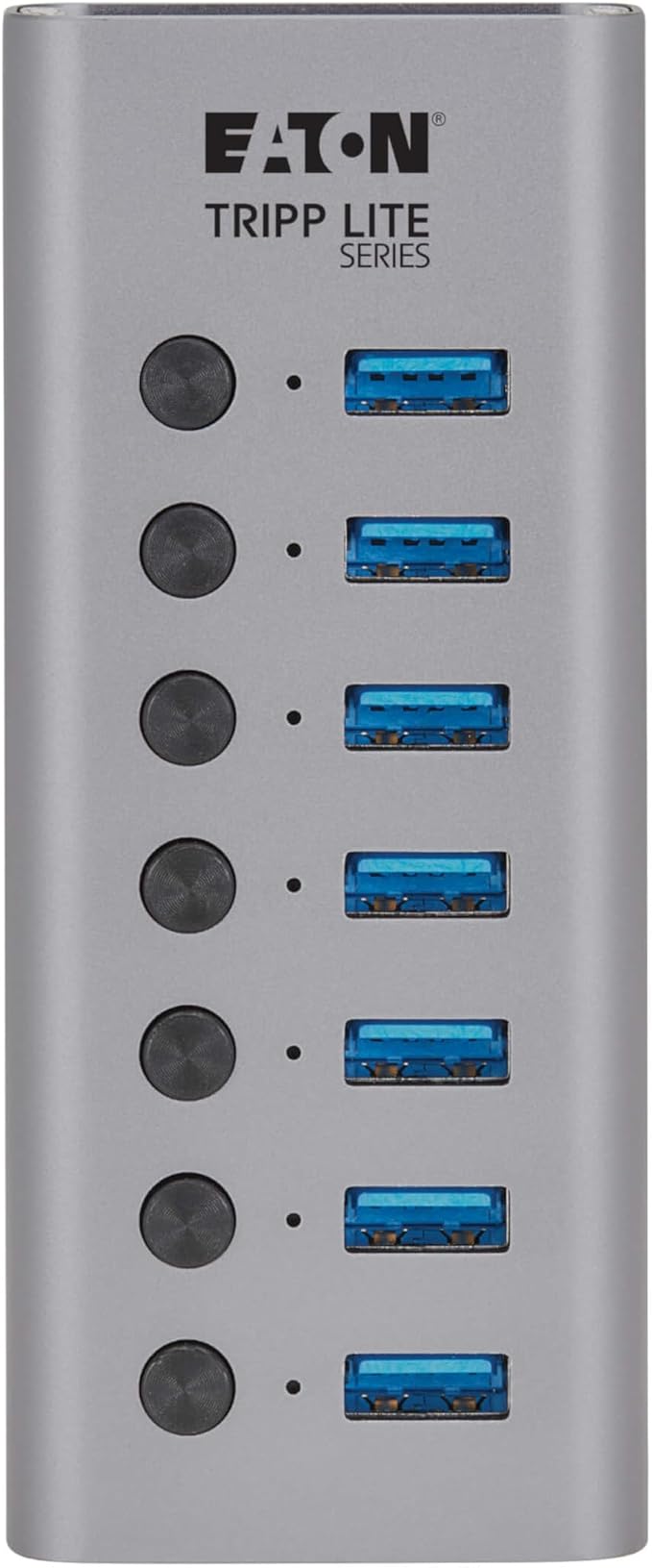 Eaton Tripp Lite Series USB C Hub 3.2 Gen 1 with 7 USB-A Ports and Individual On/Off Switch, 5 Gbps Data Transfer, Plug-and-Play, USBC Laptop Docking Station, 3-Year Warranty (U360-007-SW)