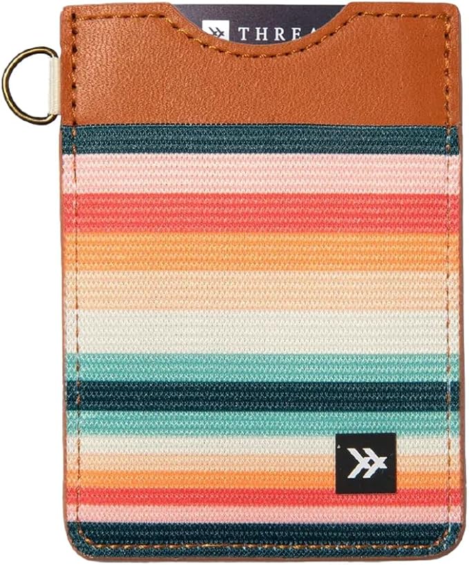 Thread Wallets Ultra Slim Minimalist Leather Card Holder Wallet (Renae)