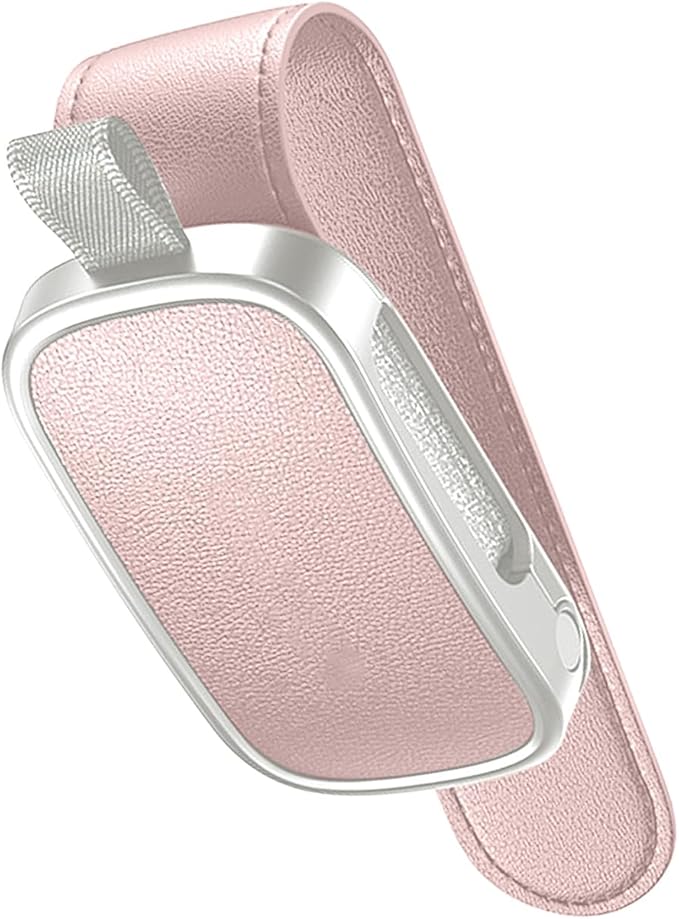 Magnetic Leather Eyewears Holder Sunglass Clip Suitable For Car Visors Secure ABS PC Design Easy Installation