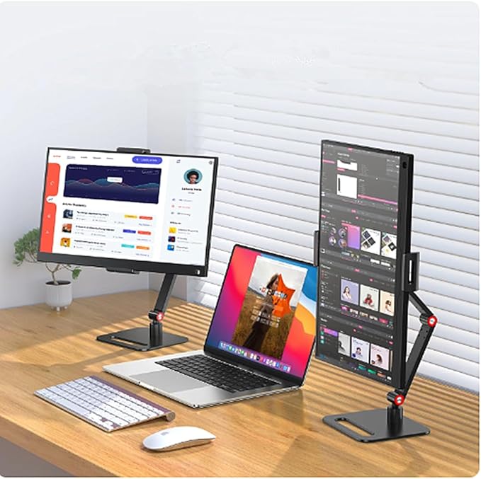 Portable Monitor Holder for 6-17.3 Inch Screen Desktop Expandable Monitor Stand 12.9 inch Tablet Stand
