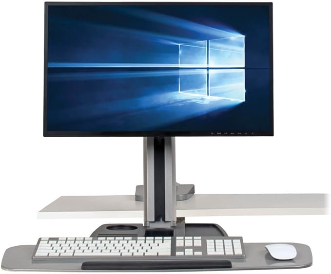 Tripp Lite Desk Mount for Sit Stand Desktop Workstation Height-Adjustable Standing Desk, Single Display (WWSS1332C)