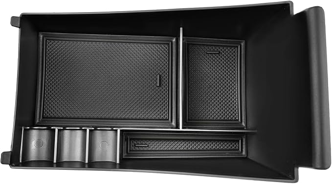 SKTU for 2024 2025 2026 2027 Honda HR-V Center Console Organizer 2023-2027 HRV Insert ABS Black Materials Tray Armrest Secondary Storage Box Honda HR-V 2024 2025 2026 2027 Accessories with Coin Holder