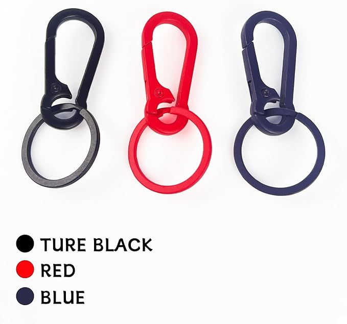 Metal Keychains for Women Men, Key Chain Ring Clip Holder Organizer for Home Car, Cut Keyring Accessories
