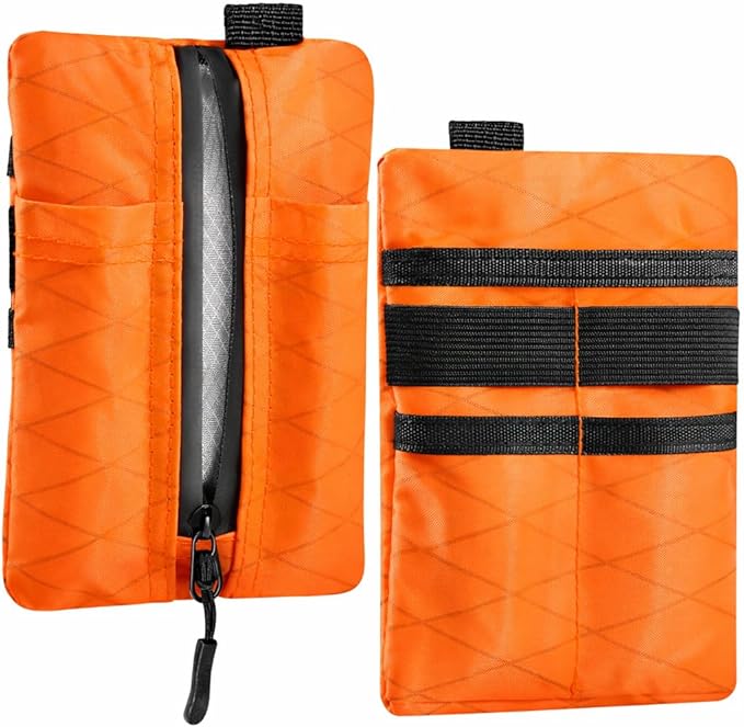 EDC Zip Pouch, RFID Blocking Small Gear Holder for Flashlight, Multitool, Pens, Cables & Everyday Carry Essentials