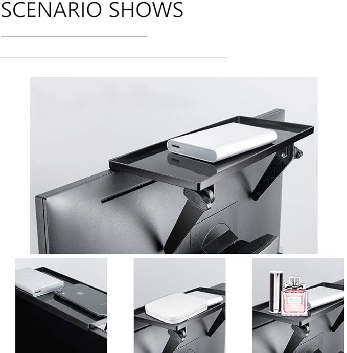 11.5 Inch Adjustable Screen Top Shelf Organizer for TV Computer Monitor Flat Screen, TV Mount Top Shelf Used to Place Soundbar Cable Box Speakers Apple TV Play-Station Camera Frames Remote