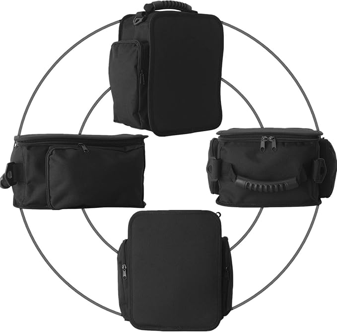 YOCTM Under Seat Organizer for 2007-2025 Jeep Wrangler JK JL JLU 4XE Sports Rubicon Gladiator JT Backseat Rear Under Seat Storage Bags Black Portable Storage Tool Kits Pocket…