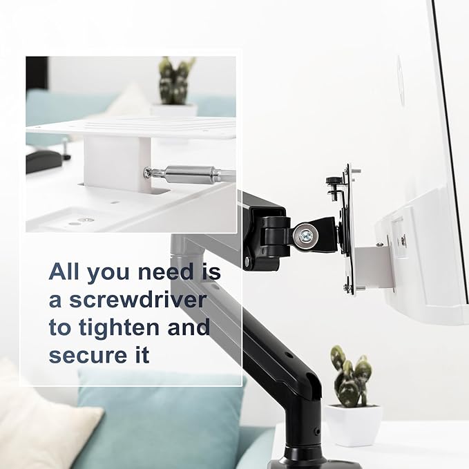 Wall Mount VESA Adapter Bracket Compatible with HP M Series Monitors M22f M24f M24fd M24fw M24fwa M27f M27fd M27fq M27fw M27fwa M32f 524sa 524sw 524sf 527sa 527sw 527sf and 532sf