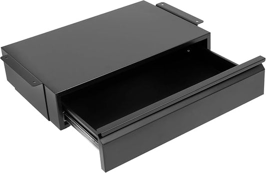 Mount-It! Under Desk Pull-Out Drawer, Heavy-Duty Steel Under Table Slide-Out Storage Organizer, Smooth Glide Track, Fits Desks Over 0.71″ Thick, 11 lb Capacity