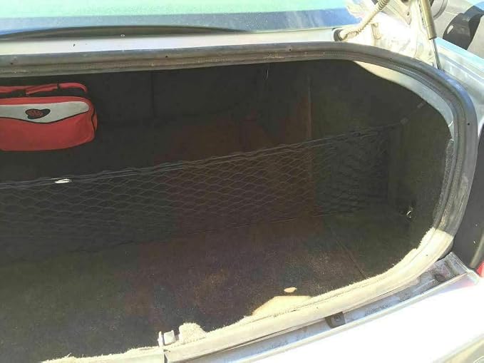 Rear Trunk Organizer Cargo Net for Chrysler 300 2005-2010– Envelope Style Cargo Net for Sedan - Premium Mesh Elastic Car Trunk Organizer Vehicle Carrier Storage – Compatible with 300