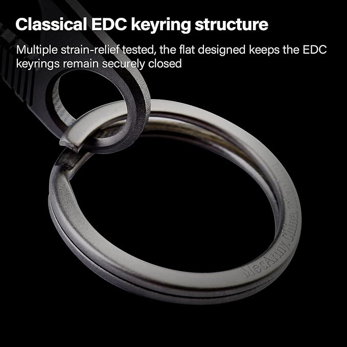 MecArmy Titanium 3pcs/4pcs/7pcs/18pcs Key Rings Keychain Large Small Split Rings