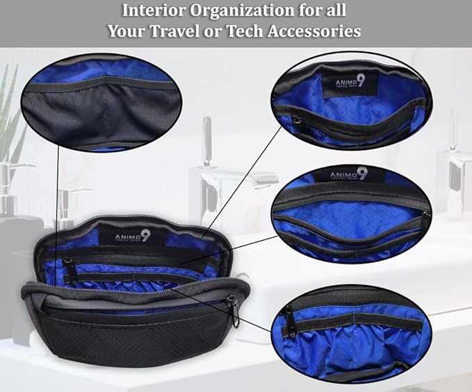 Cable Organizer – Sleek & Weatherproof Back Tech Pouch for Cords, Chargers, and Electronic accessories.