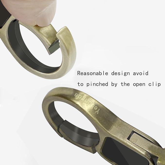 Key Chain Quick Release Spring 2 Pack with 4 Key Rings Heavy Duty Keychain Organizer for Men and Women