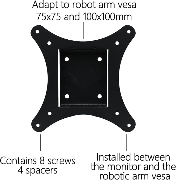 25i VESA Adapter Compatible with HP 25" Monitor（Compatible with OMEN 25i）â€?75x75 to 100x100 Wall Mount Bracket