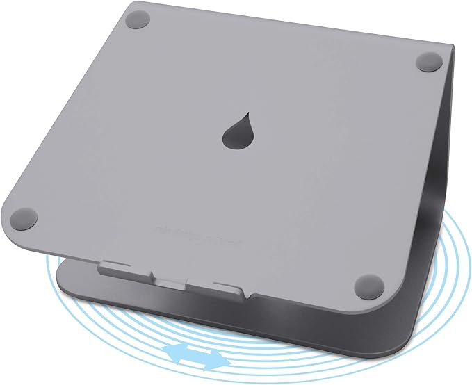 Rain Design mStand360 Laptop Stand with Swivel Base, Space Gray (10074)