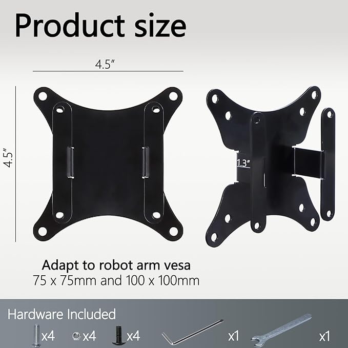 G34WQi VESA Adapter Compatible with XIAOMI 27" 34" Monitors (Fits X27G9, G27Q, G Pro 27i, A27Ui, G34WQ, G34WQi) ??75x75 to 100x100 VESA Mount Adapter Bracket