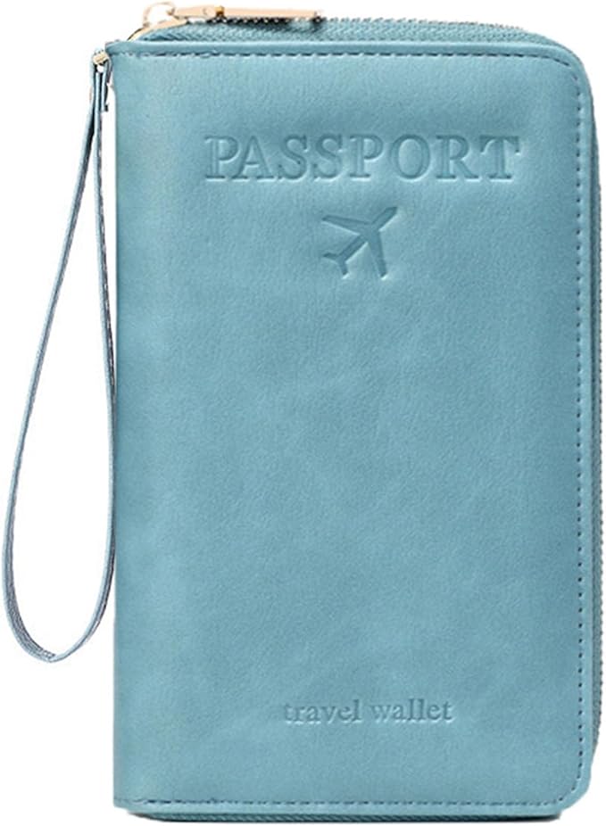 Family Passport Holder for Travel Women and Men RFID Passport Holder with Card Slots Holder Passport Case Passport cover Passport Wallet Travel Essentials and Accessories