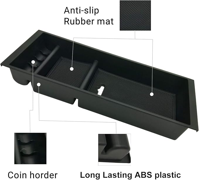JOJOMARK Center Console Tray Organizer Box - Secondary Storage Compatible with Ford F150 (2015-2020, 2017-2022 F250 F350 F450, 2018-2022 2023 2024 Expedition)