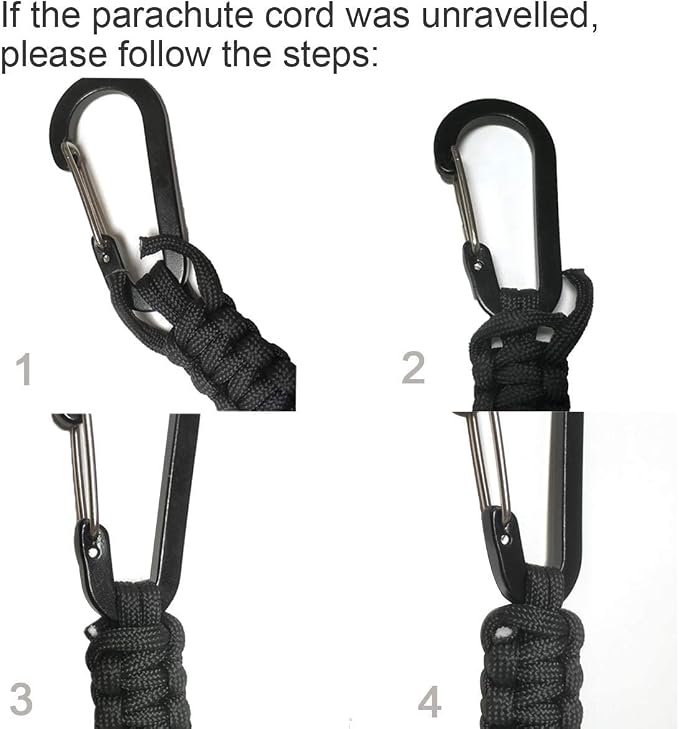 EOTW Carabiner Keychain,Paracord Keychain Small Aluminum Clip D Ring for Camping, Hiking, Fishing, Or As A Key Organizer