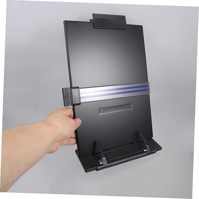 Adjustable Document Holder for Typing and Reading Portable Stand with Angle for Better Posture Space-Saving Design for Office and Home Use
