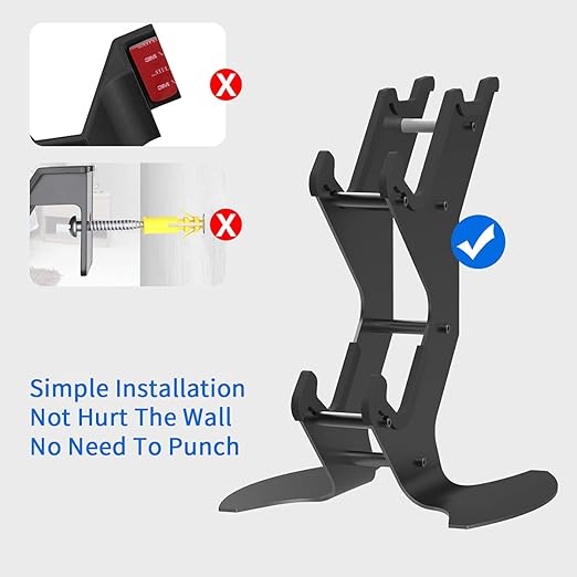 DOYO Controller Stand Organizer for Desk, Universal Headphone Stand for Xbox PS5 PS4 Switch, Headset Holder & Desk Mounts, Gaming Desk Accessories Controller Holder, Gaming Equipment Headset Holder