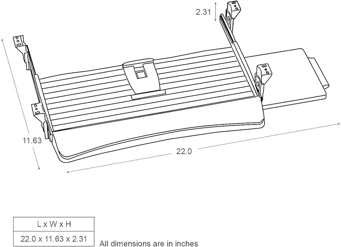 Fellowes 9140303 Underdesk Keybrd Tray, 20-1/8-Inch x7-3/4-Inch, BK/Silver