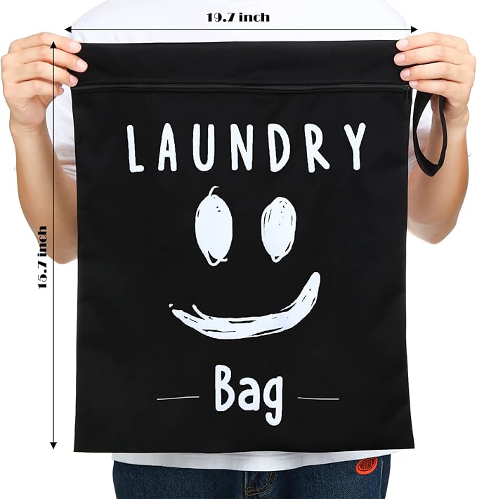 Shappy 2 Pack Large Travel Laundry Bags, Large Wet Dry Waterproof Dirty Clothes Bag for Suitcase, Swimsuit Beach Gym College Dorm Wet Bag(Cute Style)